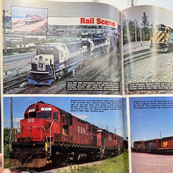 Lot 5 Vintage Railroad Train Magazines 1960 through 1987 - Picture 4 of 16